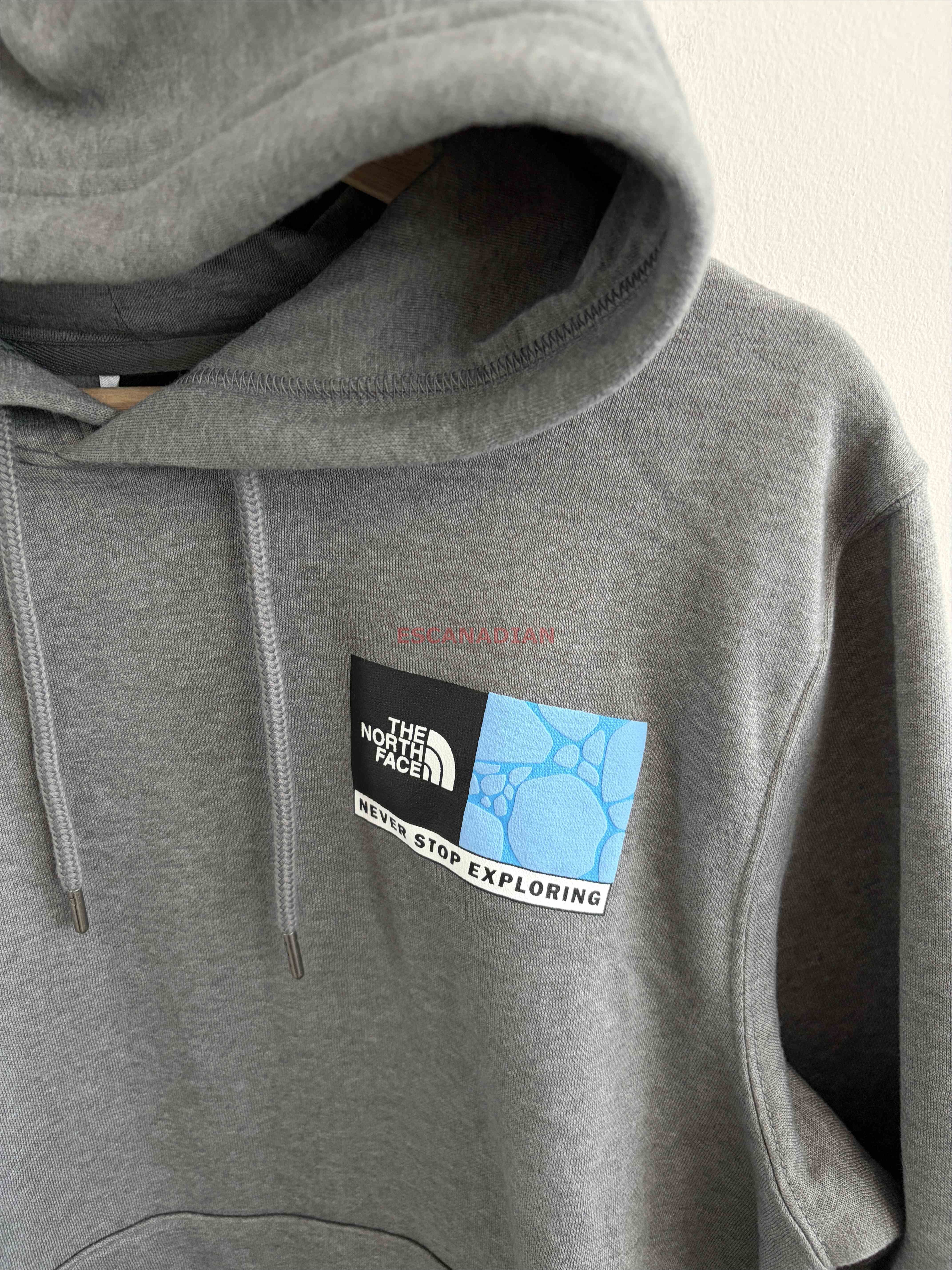 THE NORTH FACE 男大人 NEVER STOP圖案 刷毛 帽TEE