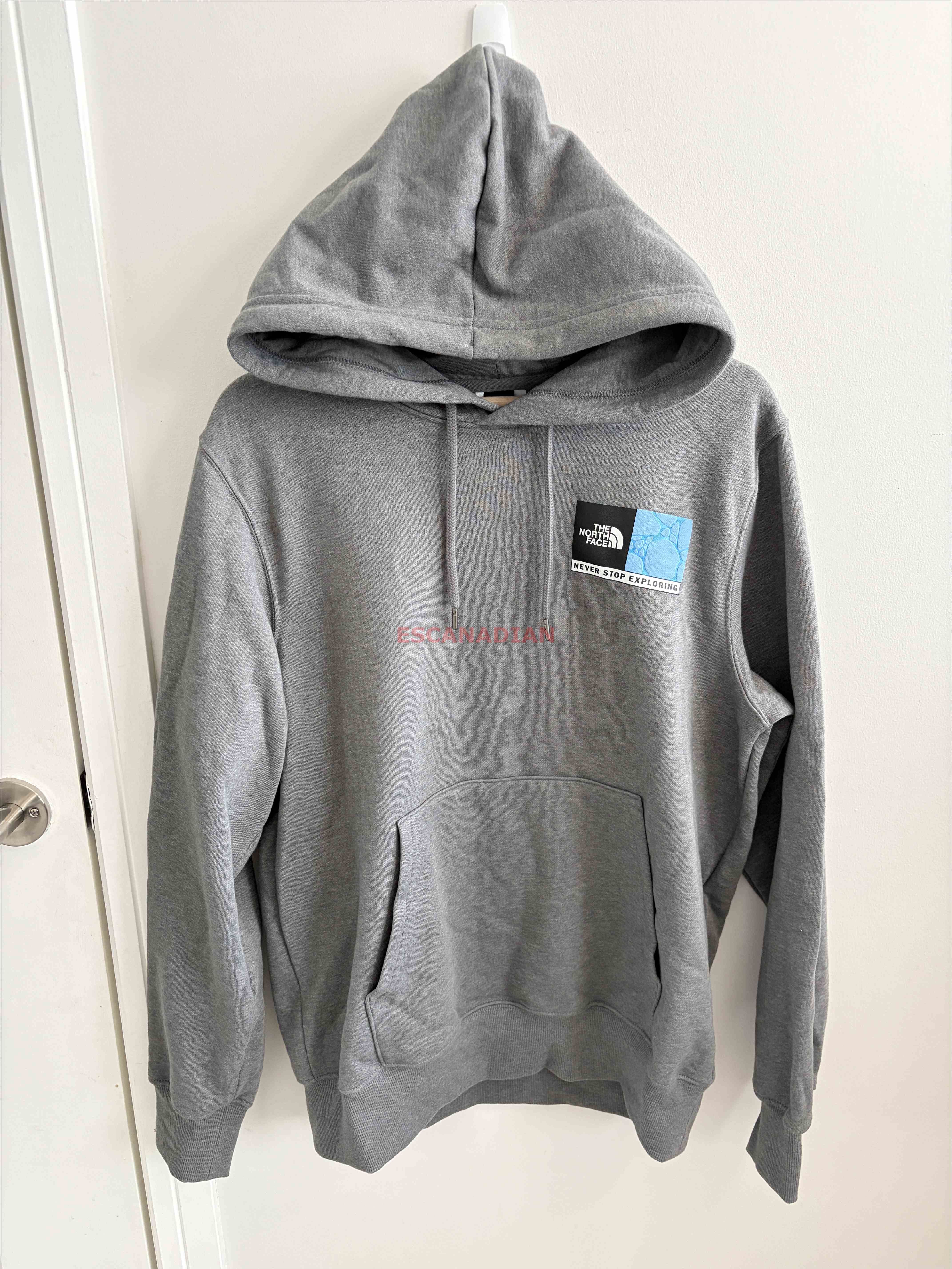 THE NORTH FACE 男大人 NEVER STOP圖案 刷毛 帽TEE