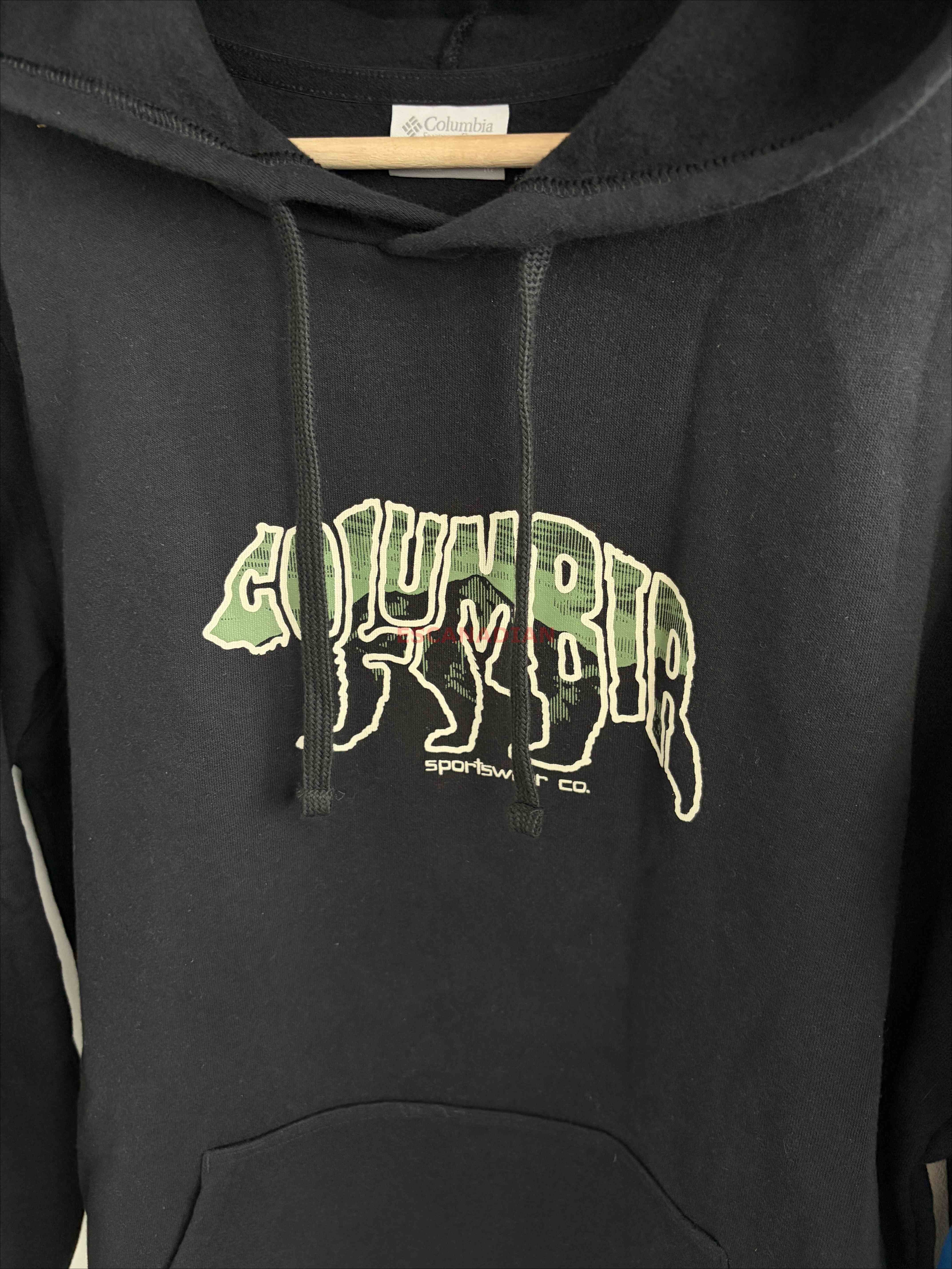 【限時】Columbia 男款 動物圖案 刷毛 帽TEE