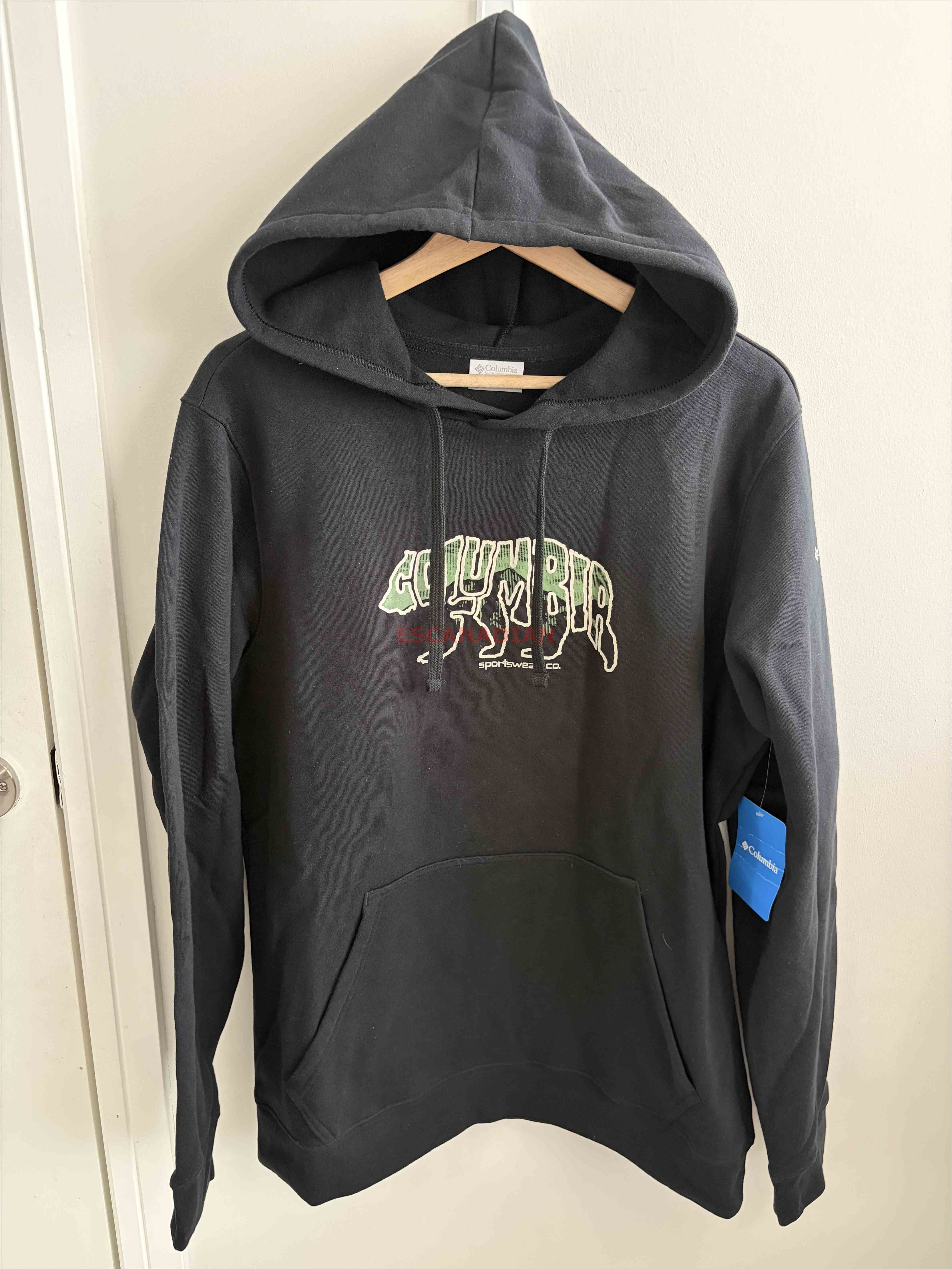 【限時】Columbia 男款 動物圖案 刷毛 帽TEE