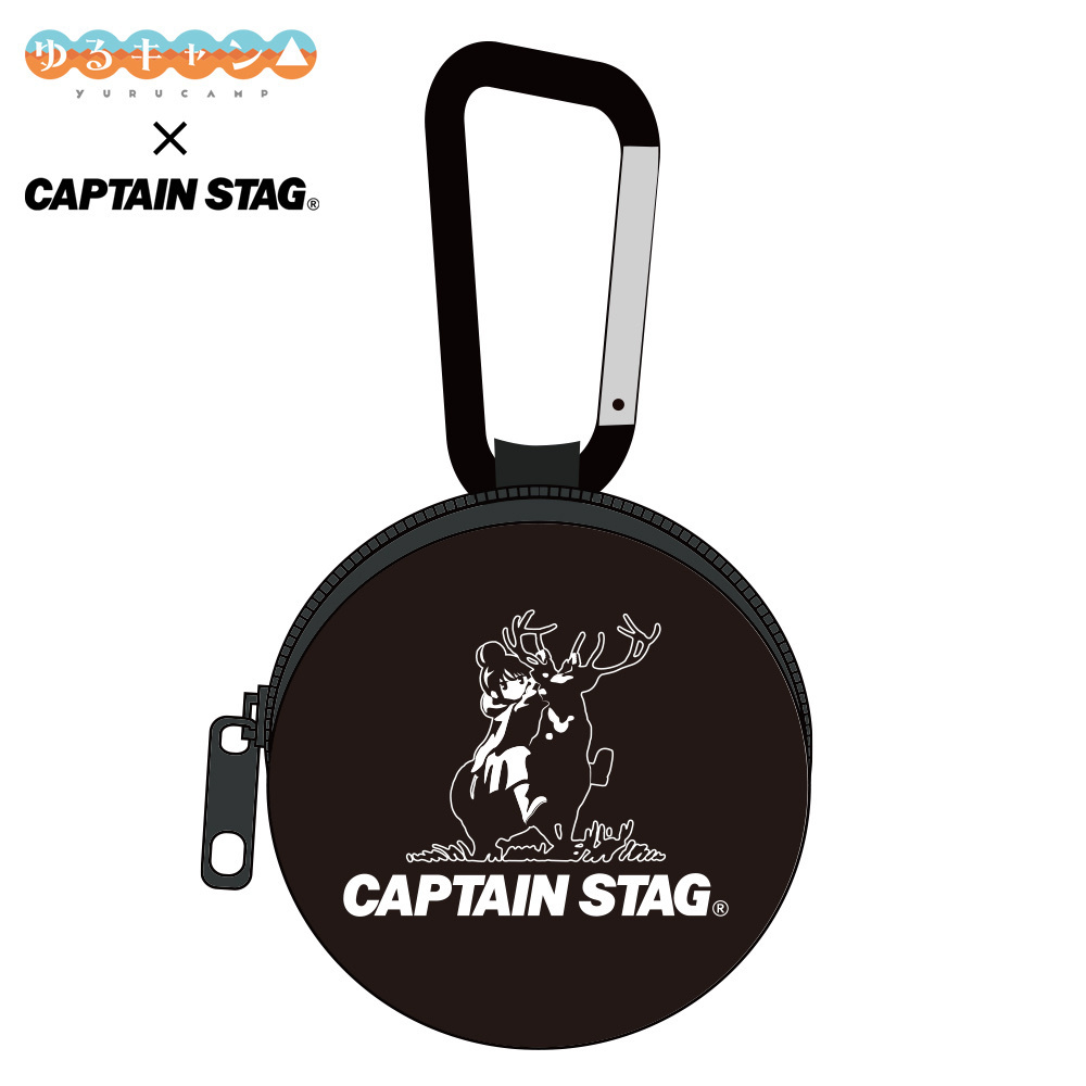 Cospa 021626 『ゆるキャン△』×キャプテンスタッグ カラビナ付きミニポーチ [『ゆるキャン△』× キャプテンスタッグ]