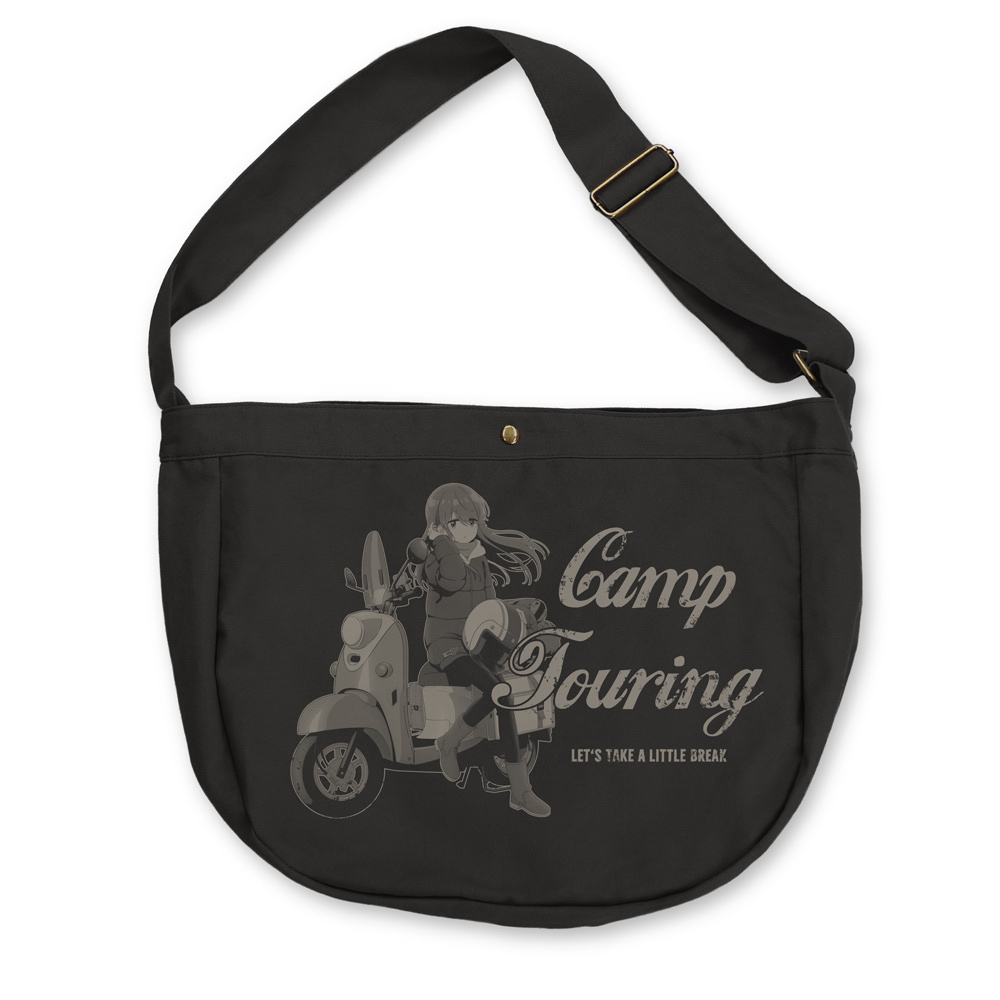 Cospa 021626 描き下ろし 志摩リン ニュースペーパーバッグ バイクでひといきVer. [『ゆるキャン△ SEASON３』] BLACK