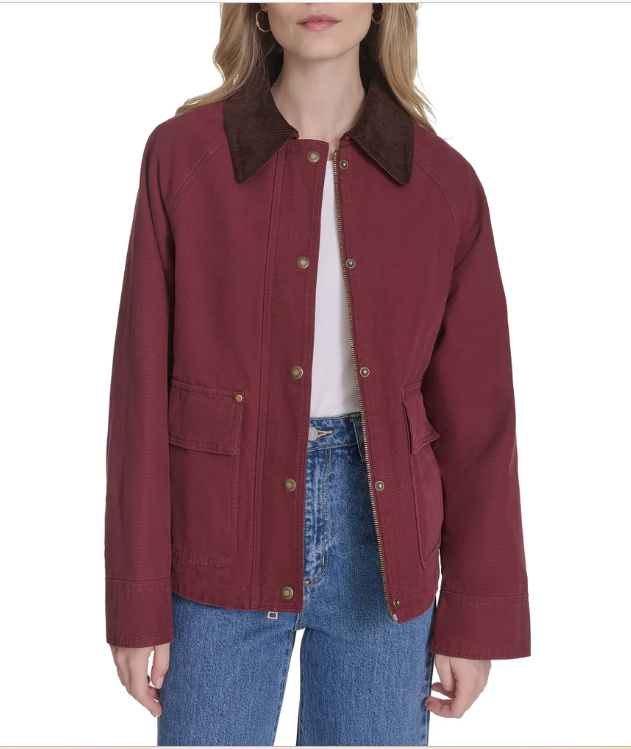 [USW] LEVIS WINE WOMEN'S CANVAS JACKET, UZZ780 (UZZ780)