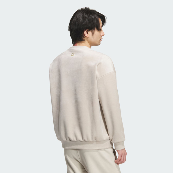 Adidas 愛迪達 Nyr Gfx Swt KE4068 男 長袖上衣 休閒長袖 米 金 亞版