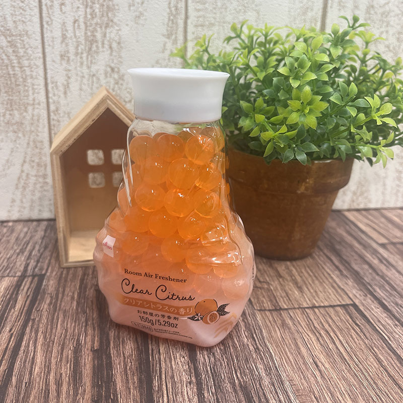 房間用晶球芳香劑/清澈柑橘 150g