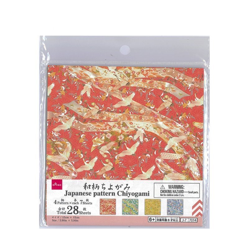 折紙玩具/日式花紋千代紙 28入