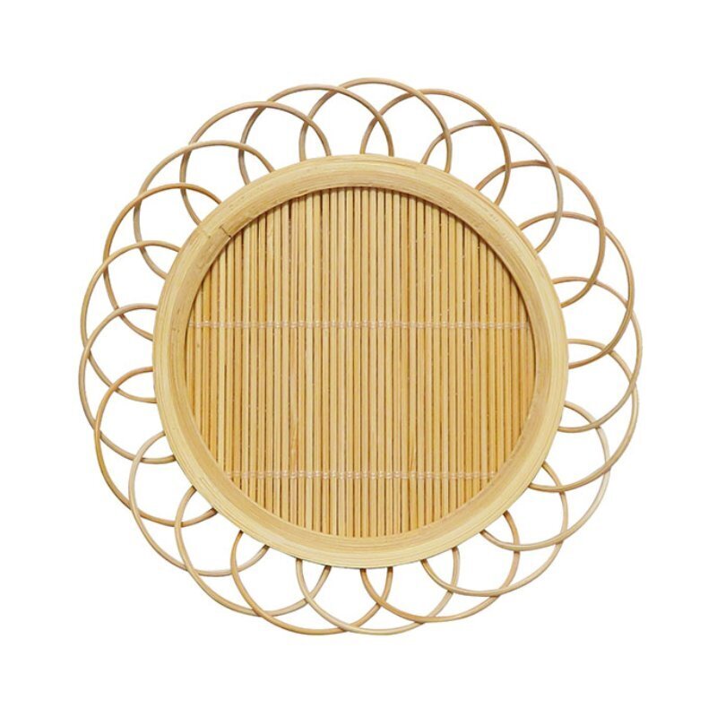 竹製造型杯墊/向日葵