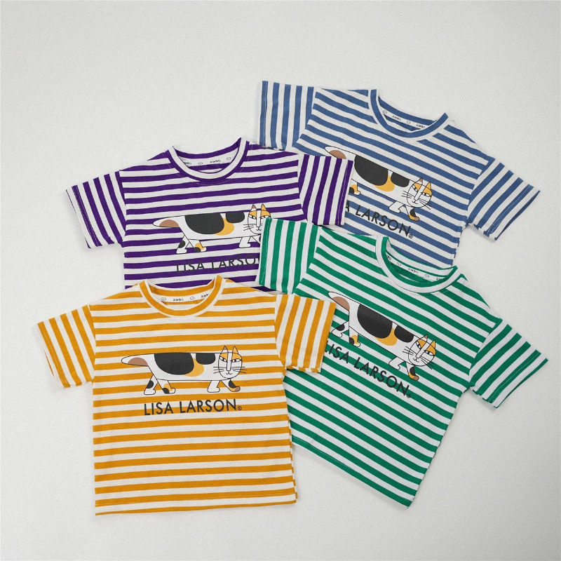 麗莎貓條紋上衣(120)