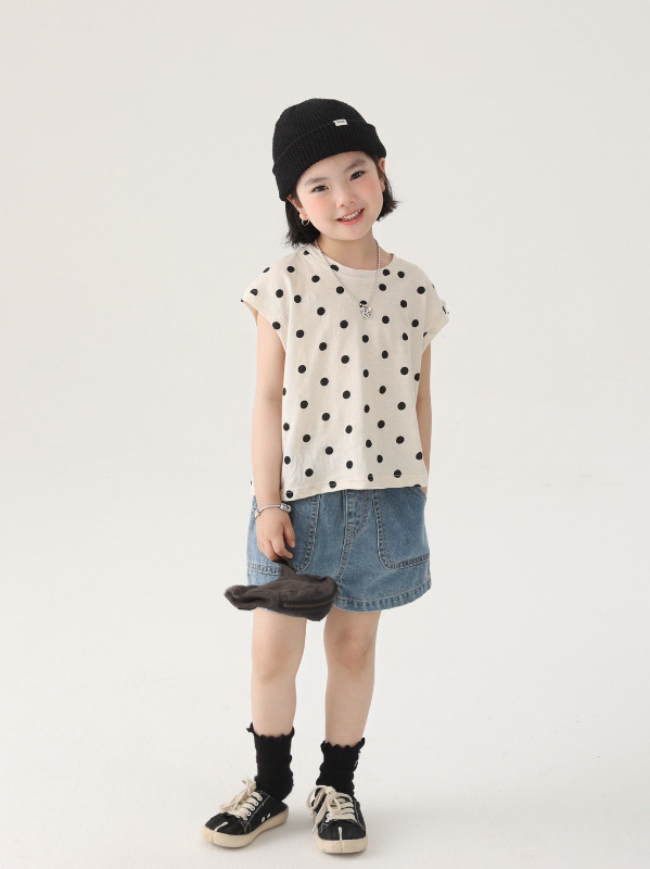 點點亞麻大人上衣(F)