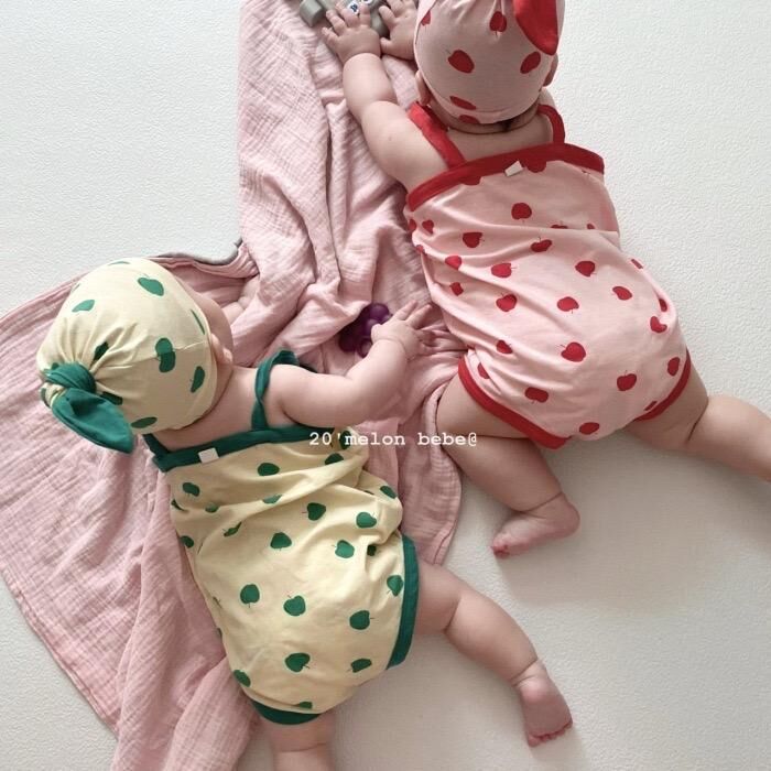 水果吊帶包屁衣送帽(66)