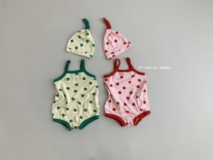 水果吊帶包屁衣送帽(66)