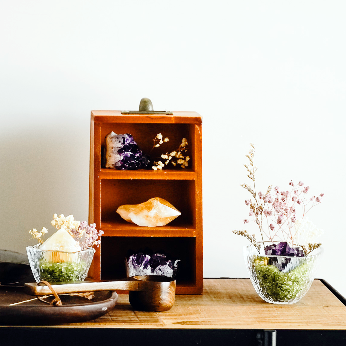 療癒能量水晶花園組 烏拉圭原礦紫水晶