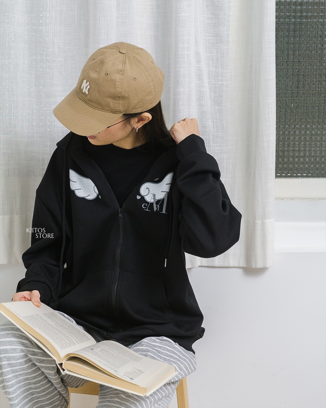 【預購】MUCENT 天使翅膀連帽外套 波點/豹紋