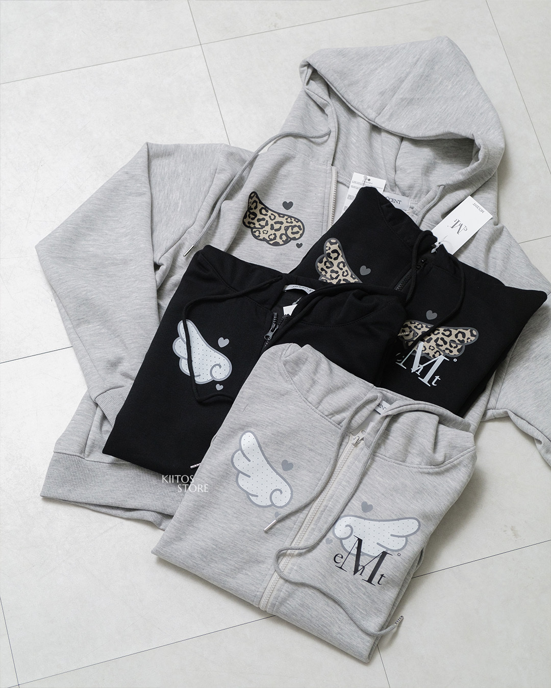 【預購】MUCENT 天使翅膀連帽外套 波點/豹紋