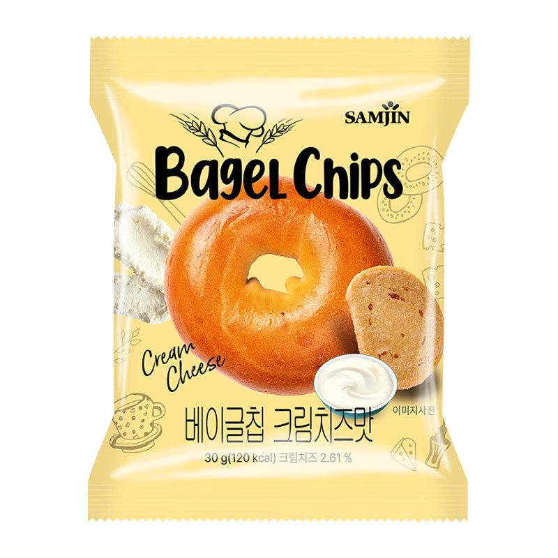 (預購商品) 韓國 SAMJIN 便利店爆賣奶油起司貝果餅乾 30g 單包