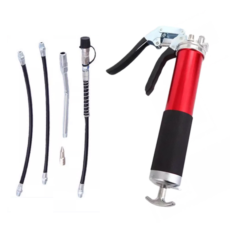 附發票｜BUGUN｜黑色套裝潢油槍 400CC 黃油槍 手動高壓手槍式黃油槍 五金工具 真空式黃油槍