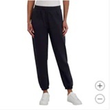 [S] DKNY BLACK WOMEN'S SPORT FLEECE JOGGER, 1913227-BLACK (SD1645)