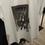 [S] DKNY WHITE GRAPHIC T-SHIRT, P5MOHWNA-WHT (SD1651)