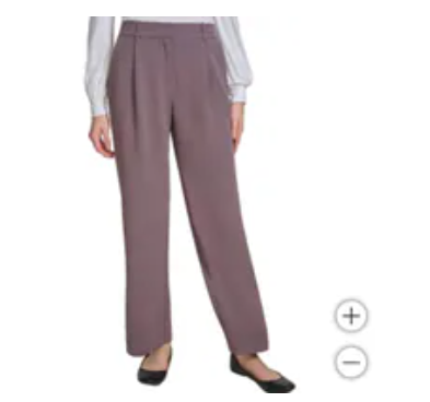 [S] DKNY TAUPE WOMEN'S WIDE LEG PANT, 1889185-TAUPE (SD1656)