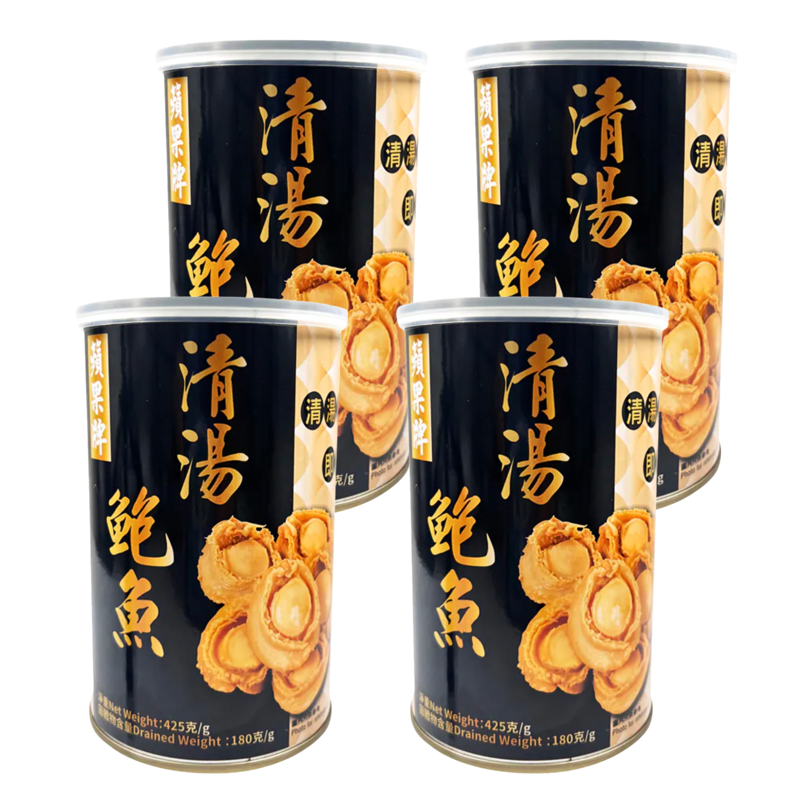 蘋果牌清湯鮑魚(10頭, 淨重180克) 新春優惠 $300/4罐