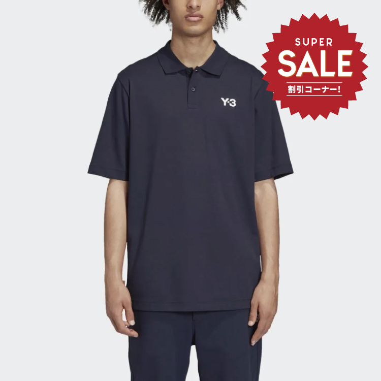 【 Y-3 M CL PLQUE POLO 短袖上衣 - 藍 】