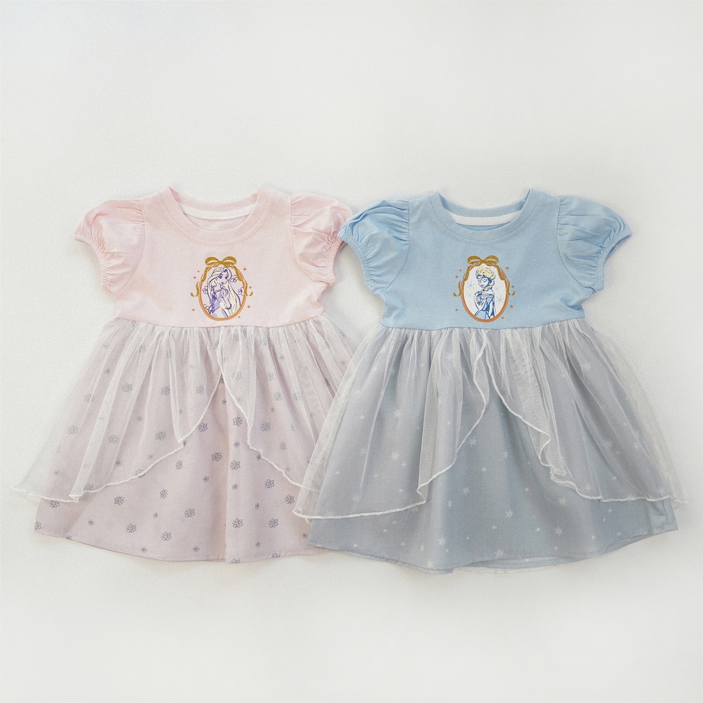 兩色公主小花洋裝