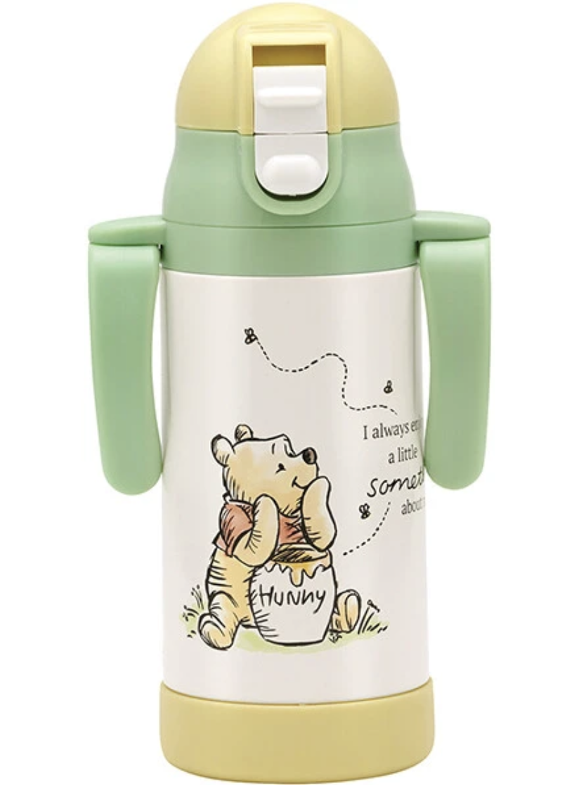 Skater 超輕雙向吸管不鏽鋼水杯 350ml -Winnie the Pooh小熊維尼 STWM3N