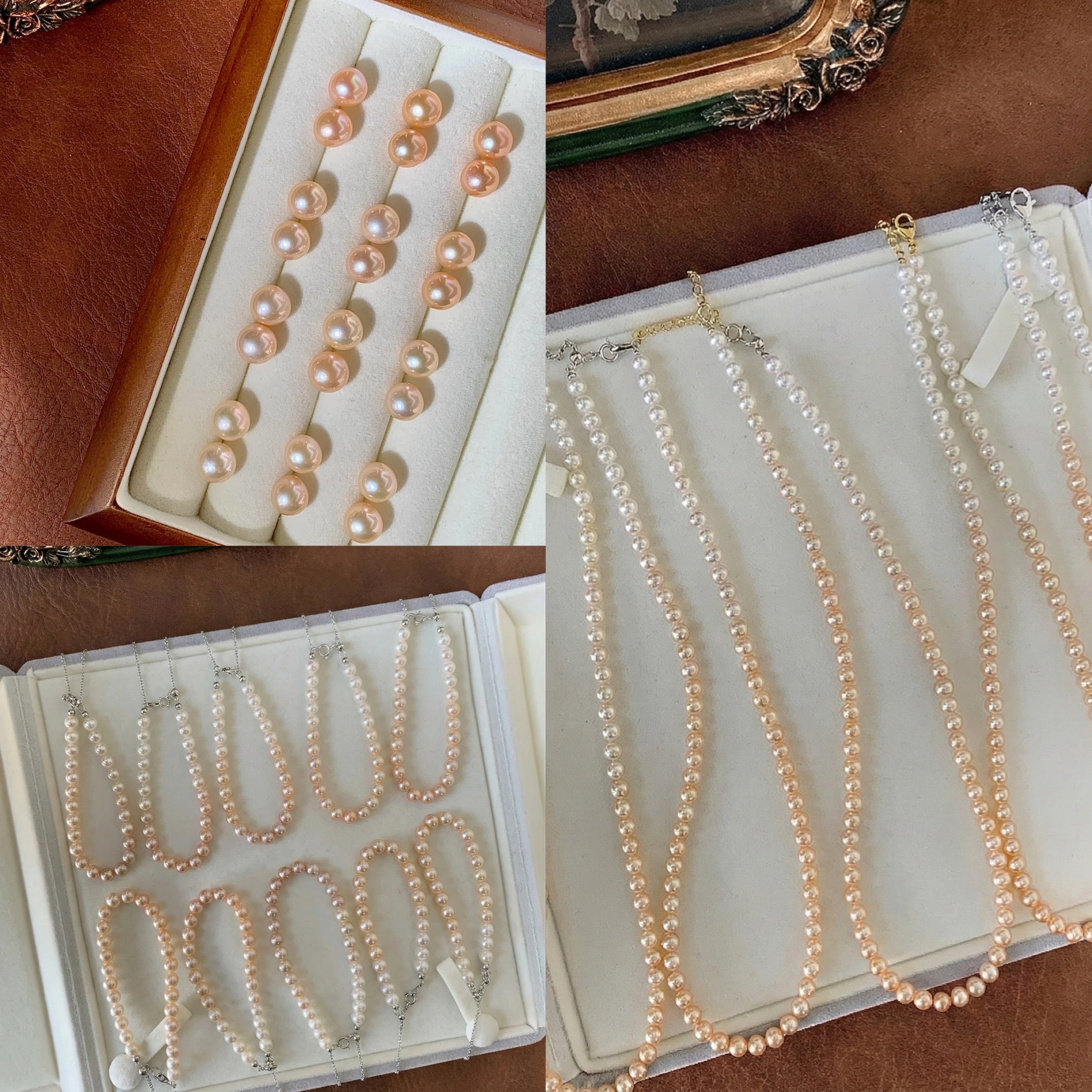 【預購】925純銀 K013107 天然淡水漸變橘珍珠「超級稀有系列」