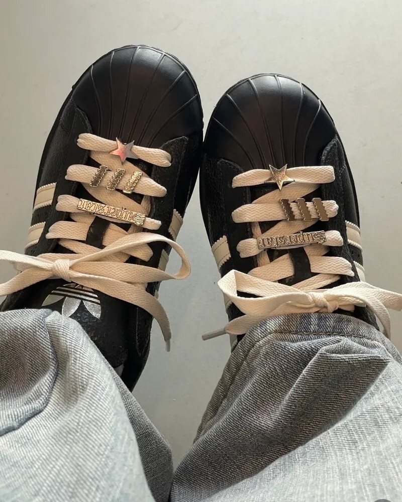 ADIDAS SUPERSTAR II 貝殼頭 星星曜石黑