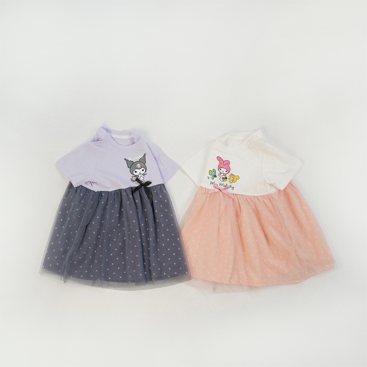 兩色波點童趣洋裝