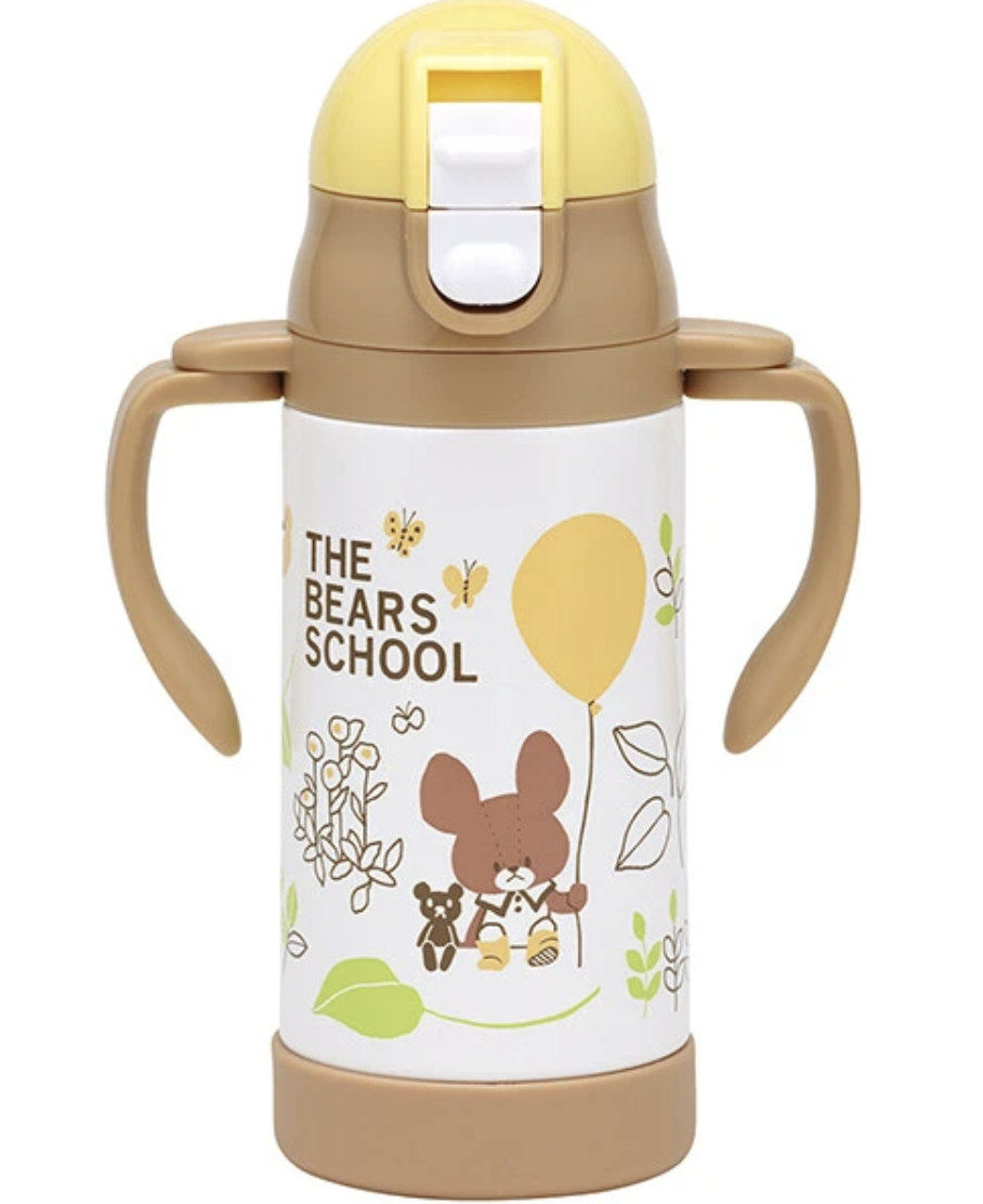 Skater 超輕雙向吸管不鏽鋼水杯 350ml -The Bears School STWM3N