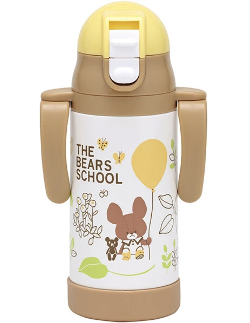 Skater 超輕雙向吸管不鏽鋼水杯 350ml -The Bears School STWM3N