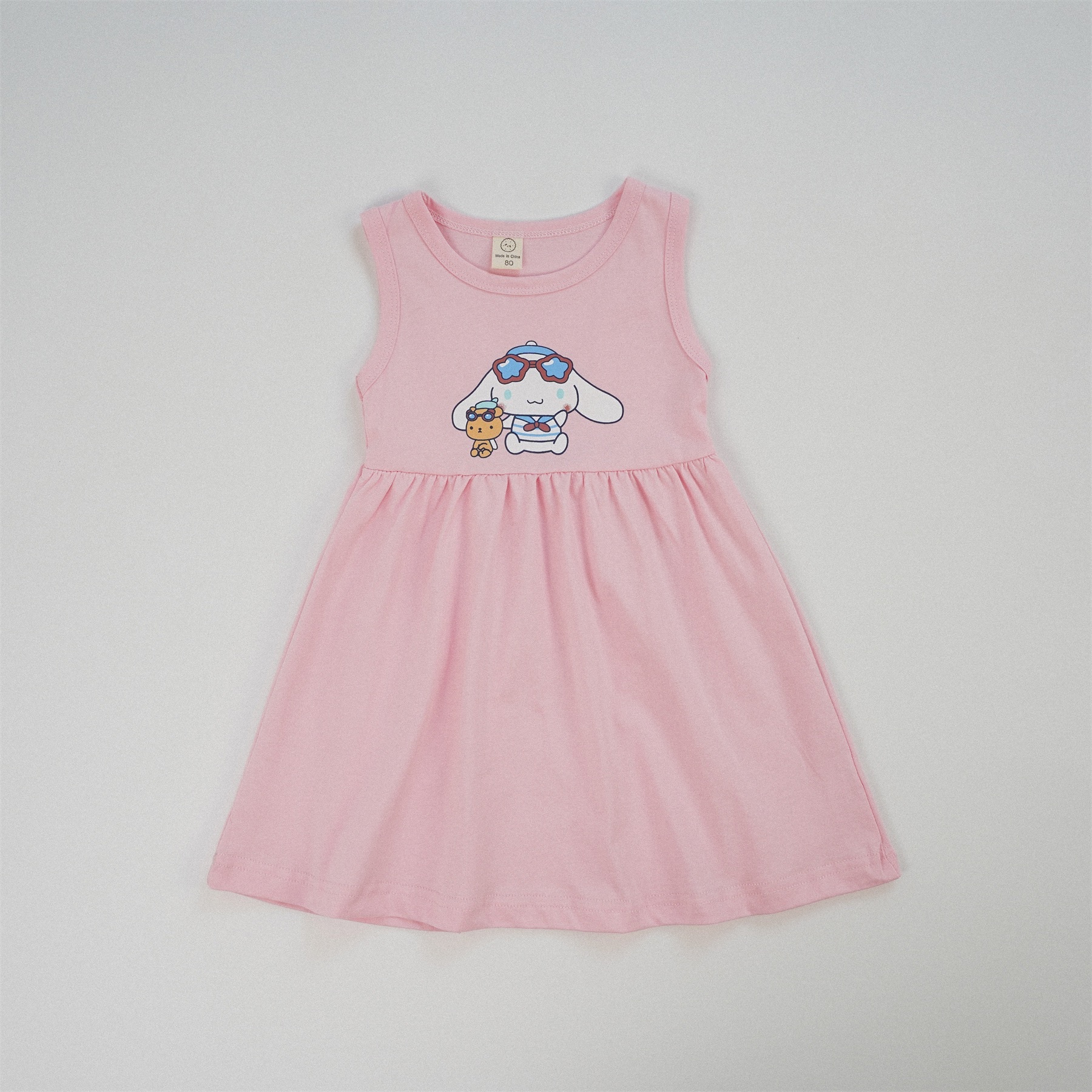 三色小白狗洋裝