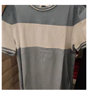 [S] DKNY CLOUD BLUE GATES COLORBLOCKED TSHIRT, DK15SK2124-CLOUDBLUE (SD1664)