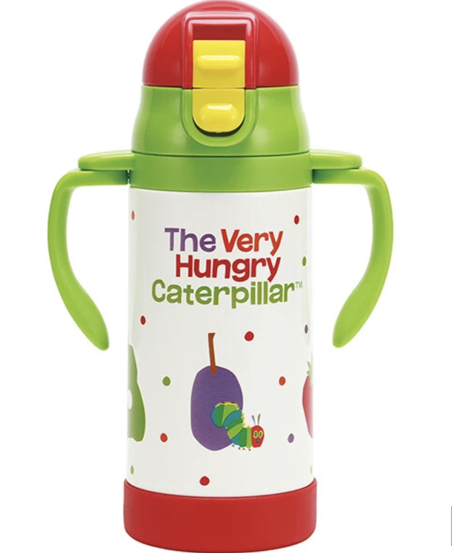 Skater 超輕雙向吸管不鏽鋼水杯 350ml -the very hungry caterpillar STWM3N