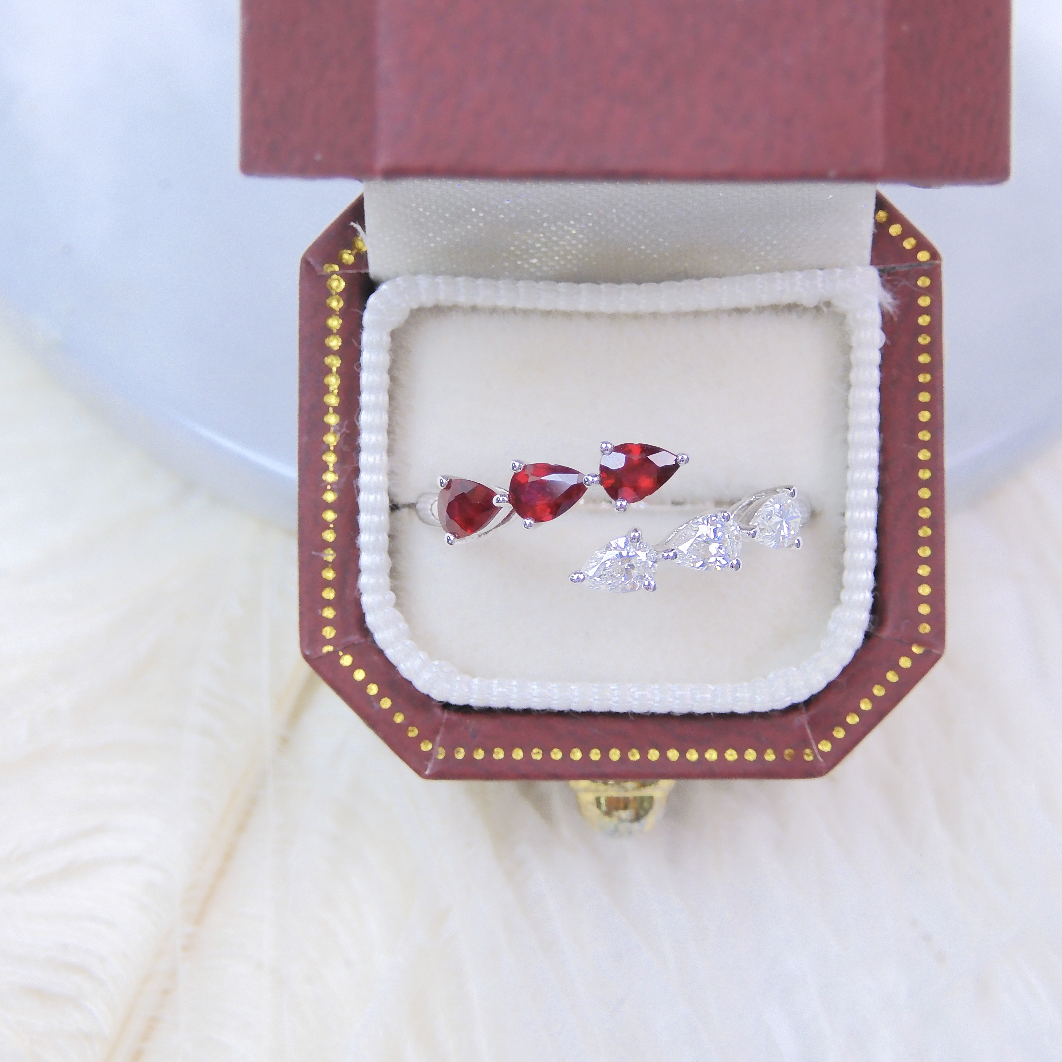 18K金 0.41ct 紅寶石戒指