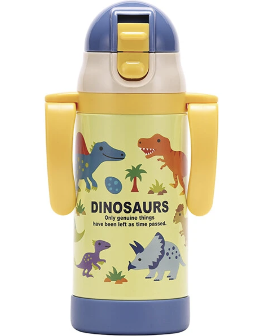 Skater 超輕雙向吸管不鏽鋼水杯 350ml -恐龍 STWM3N