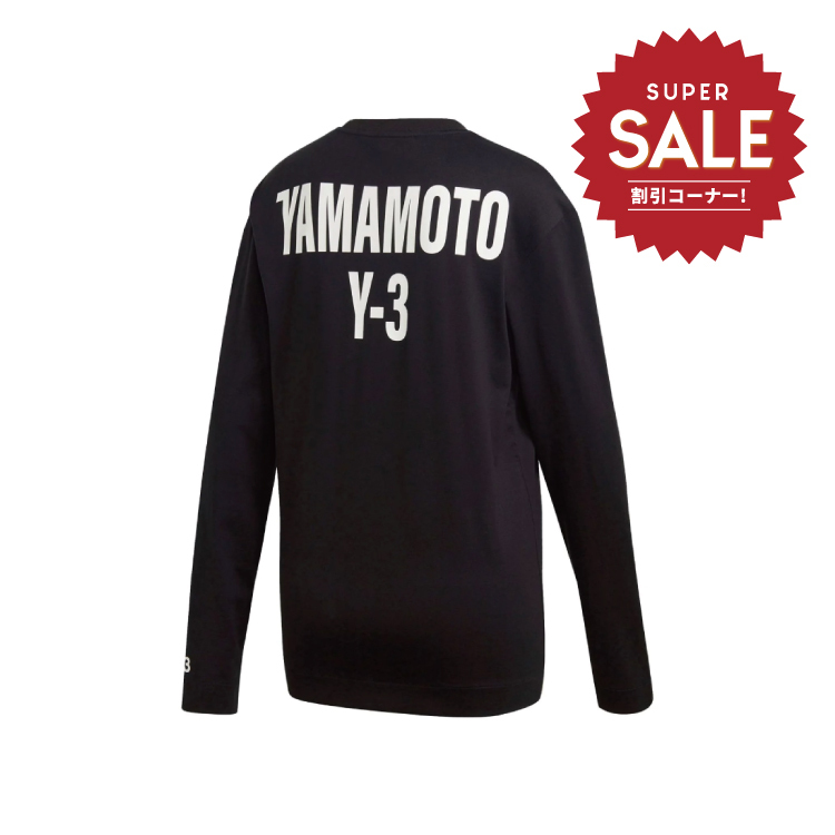 【 Y-3 U CH2 GFX LS TEE 薄款長TEE - 黑 】