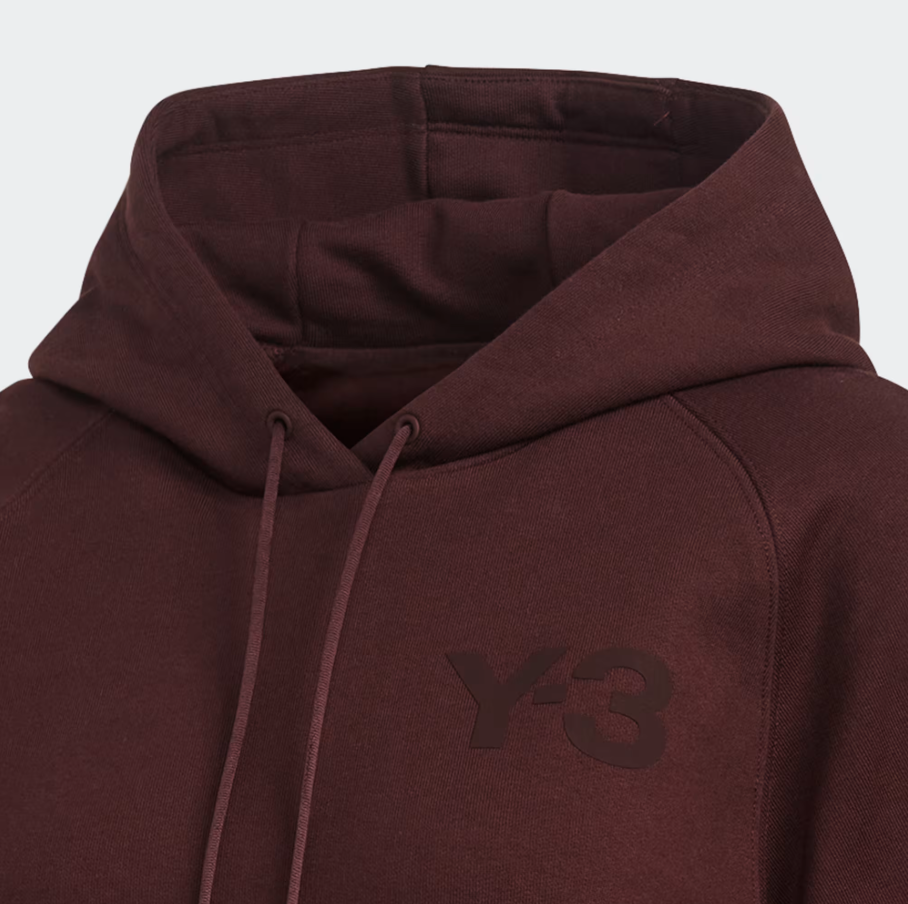 【 Y-3 W CL C HOODIE 連帽帽TEE - 棗紅 】
