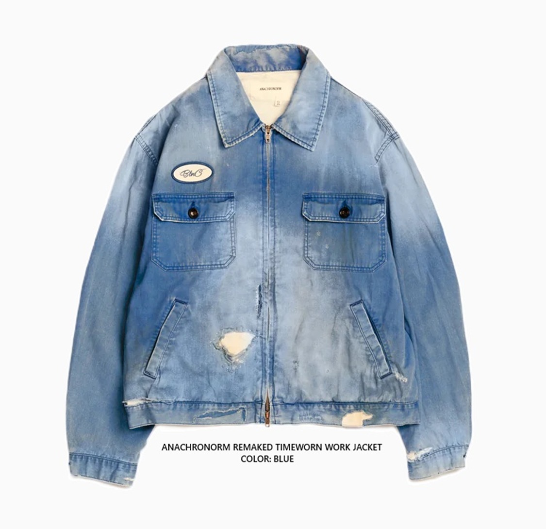 ANACHRONORM 2026 REMAKED TIMEWORN WORK JACKET AN404-R - PRE ORDER ITEM (預訂中)