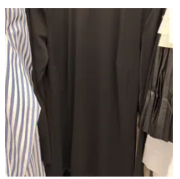 [S] DKNY BLACK/BLACK SLEEK BOAT NECK LONG SLEEVE DRESS, DD5J1N09-BBL (SD1667)