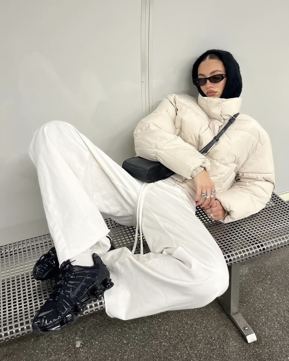 Nike SHOX TL 亮面 彈簧 緩震 氣墊 黑魂