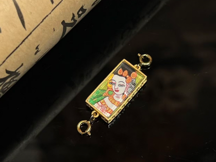 0207XZ70-雪堆白唐卡-1*2摩利支天銀卡卡（A70）