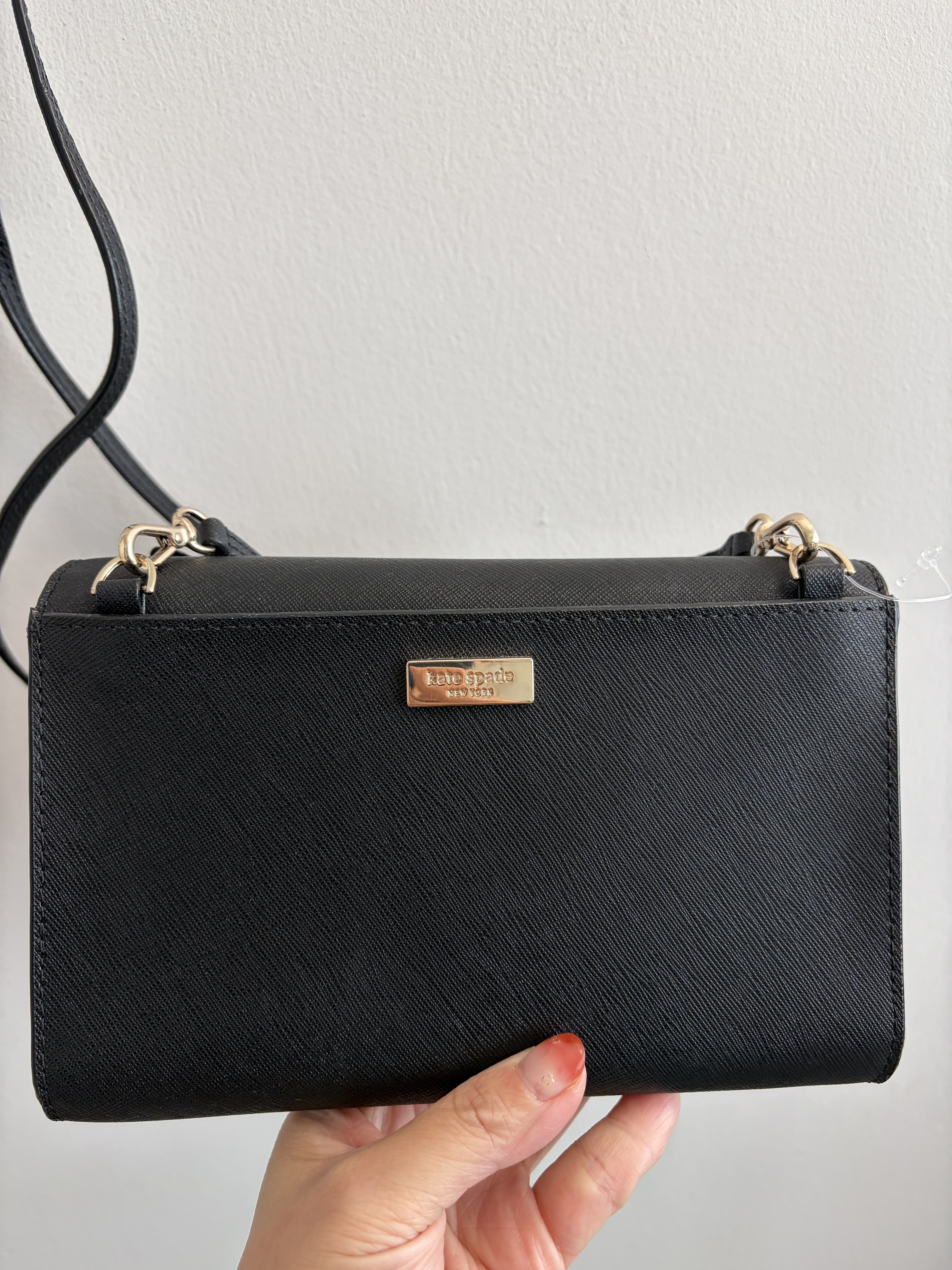 Kate Spade 防刮皮 貓咪 造型 斜跨包 (全新無吊牌) (背帶可拆)