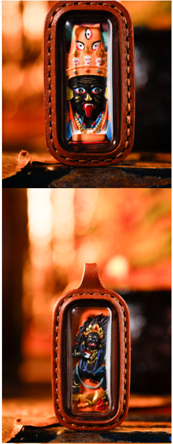 0207XZ93-雪堆白唐卡-紮基+黑財雙面皮擦（A93）