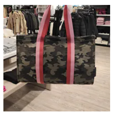 [S] DKNY CAMO/BUBBLE GUM PINK/BRIGHT RED R54AIO39-QEJ NESSA CAMO TOTE, 700948926225 (SD1672)