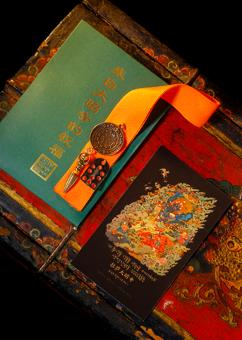 0207XZ122-雪堆白唐卡-來自大昭寺的祝福（A122）