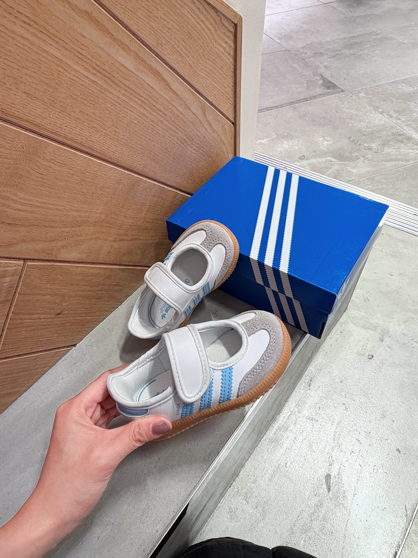 Adidas Samba Jane 寶寶藍 魔鬼氈 瑪莉珍 小童 中童 親子 童鞋 JQ9322