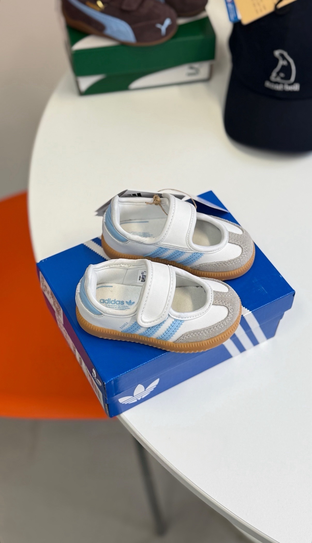 Adidas Samba Jane 寶寶藍 魔鬼氈 瑪莉珍 小童 中童 親子 童鞋 JQ9322