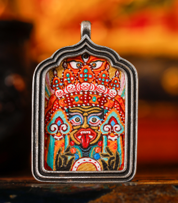 0207XZ128-雪堆白唐卡-異型紮基拉姆（A128）